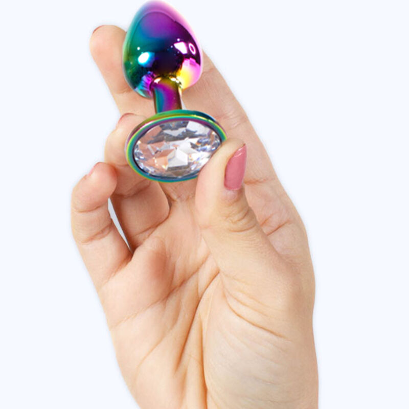 SECRETPLAY - METAL BUTT PLUG RAINBOW SMALL SIZE 7 CM - Image 3
