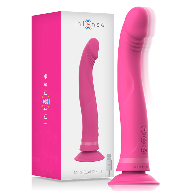 INTENSE - MICHELANGELO PINK SILICONE VIBRATOR DILDO - Bild 3