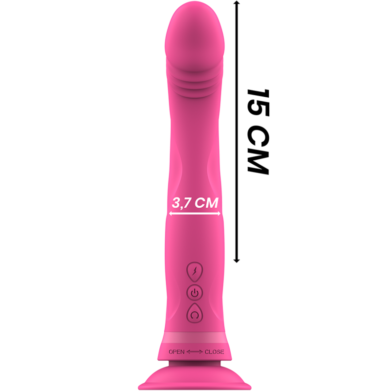 INTENSE - MICHELANGELO PINK SILICONE VIBRATOR DILDO - Bild 5