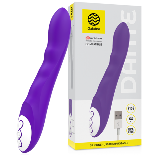 GALATEA - DANTE LILAC VIBRATOR COMPATIBLE WITH WATCHME WIRELESS TECHNOLOGY - Bild 2