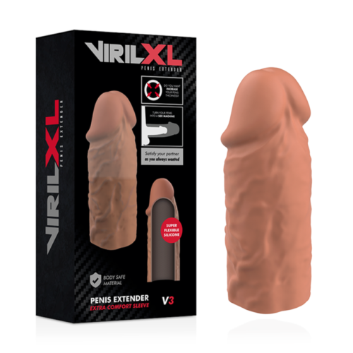 VIRILXL - LIQUID SILICONE V3 BROWN PENIS EXTENSION - Image 2