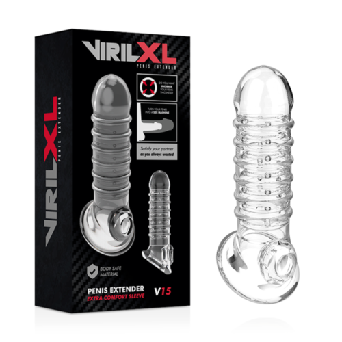 VIRILXL - PENIS EXTENSION AND SHEATH V15 TRANSPARENT - Bild 2