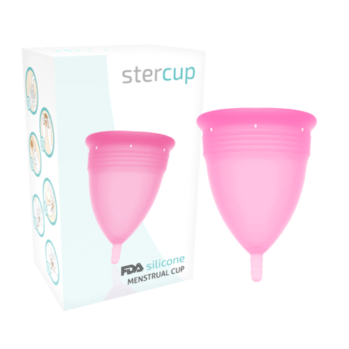 STERCUP - FDA SILICONE MENSTRUAL CUP PINK - SIZE L