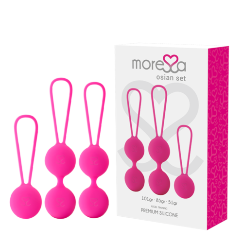 MORESSA - OSIAN SET PREMIUM SILICONE PINK (Osian One - 51 g  Osian Two - 101 g  Osian Three 85 g)