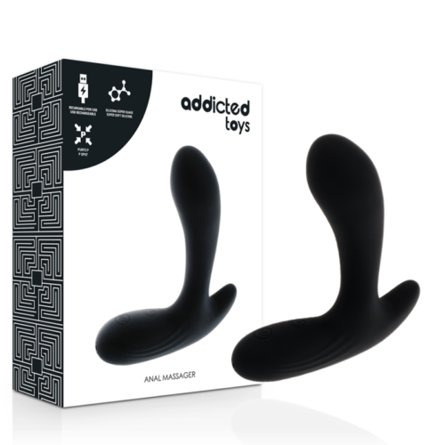 ADDICTED TOYS - ANAL MASSAGER BLACK VIBRATION - Image 2