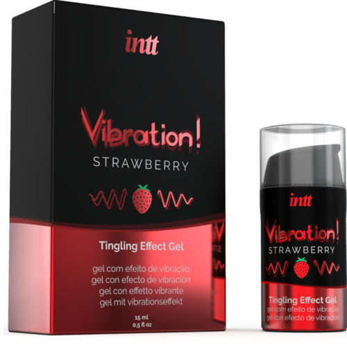 INTT - POWERFUL INTIMATE STIMULANT LIQUID VIBRATING GEL STRAWBERRY 15 ML - Bild 2