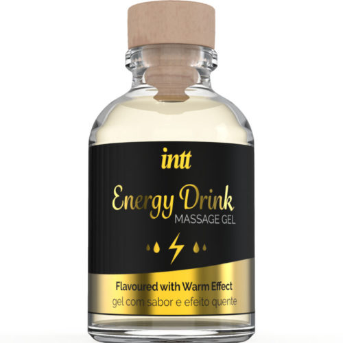 INTT MASSAGE  ORAL SEX - MASSAGE GEL WITH FLAVORED ENERGY CA DRINK AND HEATING EFFECT