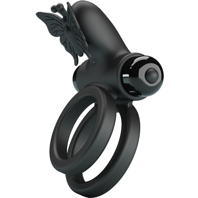 PRETTY LOVE - DOUBLE VIBRATING RING WITH BLACK STIMULATOR - Bild 5