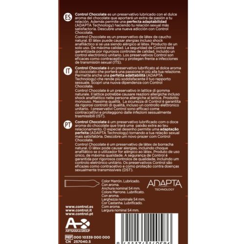 CONTROL - ADAPTA CHOCOLATE CONDOMS 12 UNITS - Image 2