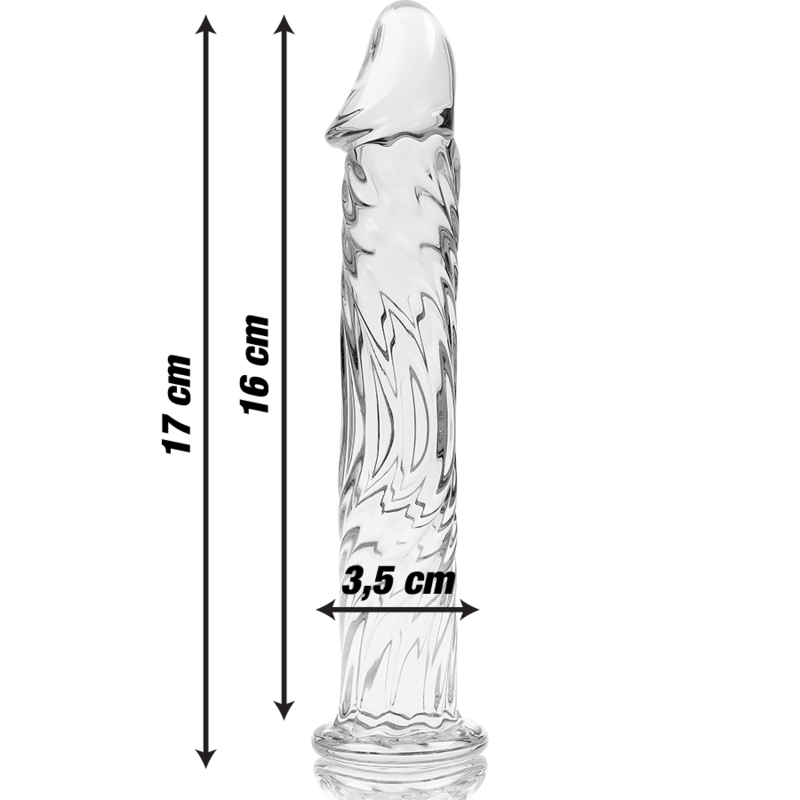 NEBULA SERIES BY IBIZA - MODELO 12 DILDO CRISTAL TRANSPARENTE 17 CM -O- 3.5 CM - Image 3