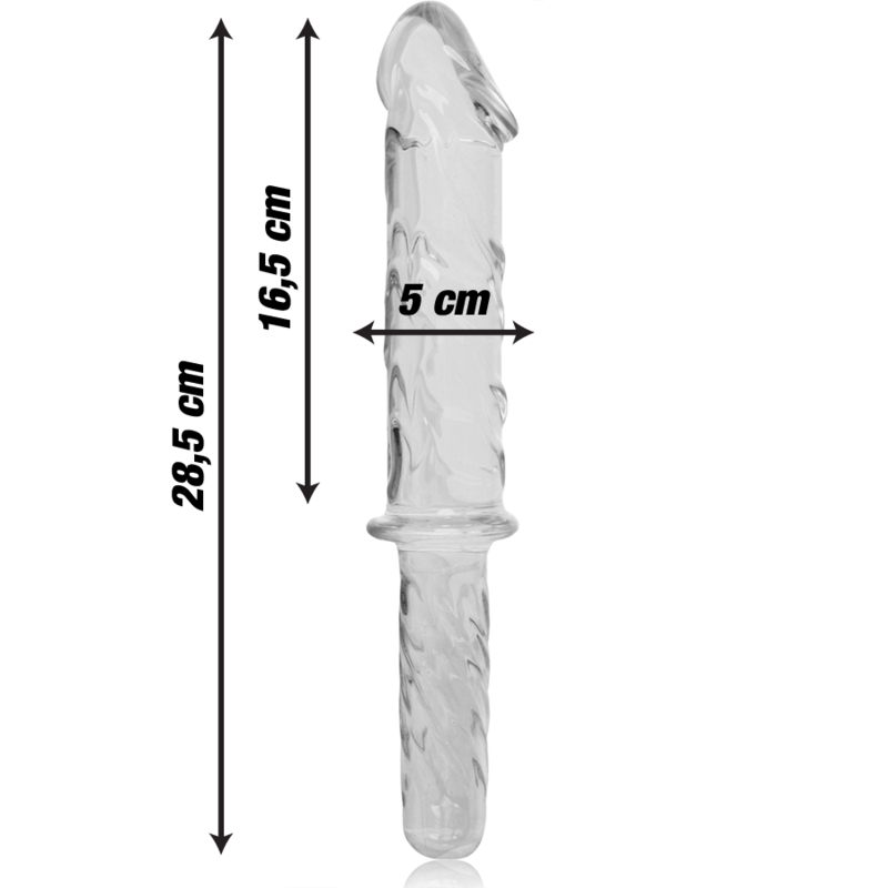 NEBULA SERIES BY IBIZA - MODELO 24 DILDO CRISTAL TRANSPARENTE 28.5 CM -O- 5 CM - Bild 3