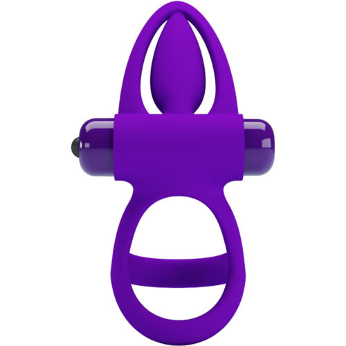 PRETTY LOVE - VIBRATOR RING 10 VIBRATIONS VIOLET SILICONE - Bild 4