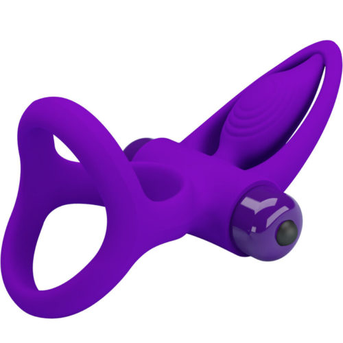 PRETTY LOVE - VIBRATOR RING 10 VIBRATIONS VIOLET SILICONE - Bild 5