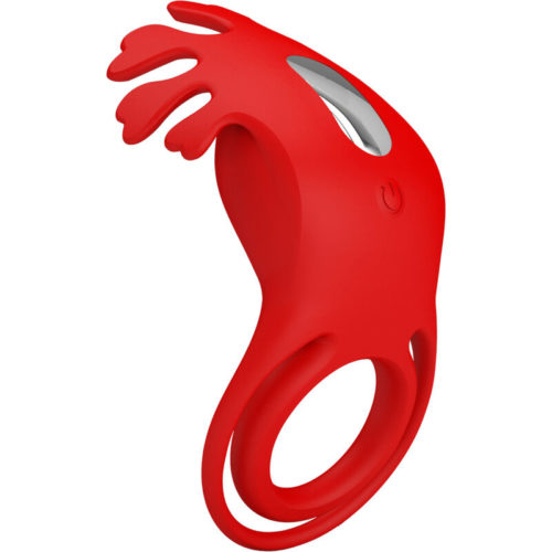 PRETTY LOVE - RUBEN VIBRATOR RING 7 VIBRATIONS SILICONE RED - Image 3