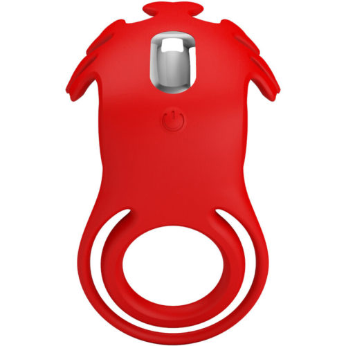 PRETTY LOVE - RUBEN VIBRATOR RING 7 VIBRATIONS SILICONE RED - Image 4