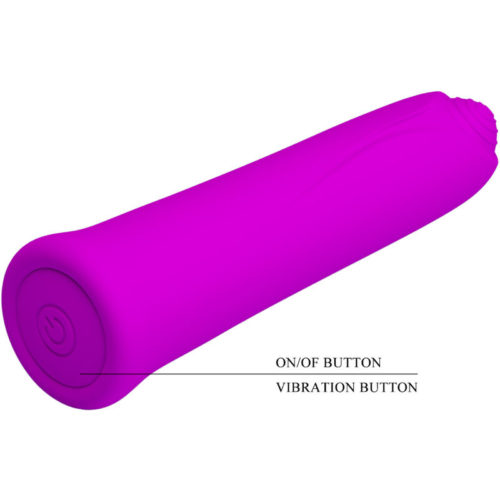 PRETTY LOVE - CURTIS MINI SUPER POWER VIBRATOR 12 VIOLET SILICONE VIBRATIONS - Image 4