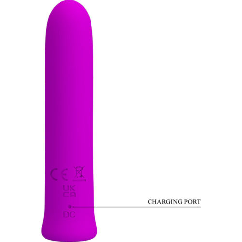 PRETTY LOVE - CURTIS MINI SUPER POWER VIBRATOR 12 VIOLET SILICONE VIBRATIONS - Image 5