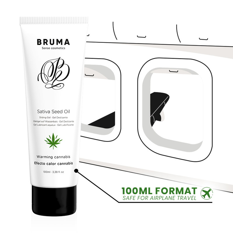BRUMA - SATIVA SEED OIL SLIDING GEL WARMING CANNABIS FLAVOR 100 ML - Image 3