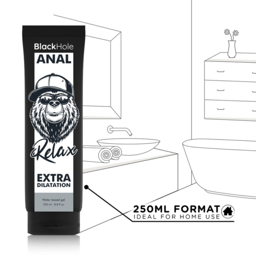 BLACK HOLE - WATER BASE GEL ANAL DILATION 250 ML - Bild 5