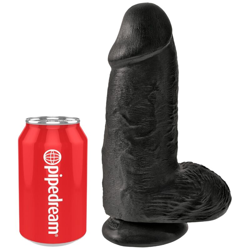 KING COCK - CHUBBY REALISTIC PENIS 23 CM BLACK - Image 5