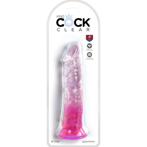 KING COCK - CLEAR REALISTIC PENIS 19.7 CM PINK - Bild 2