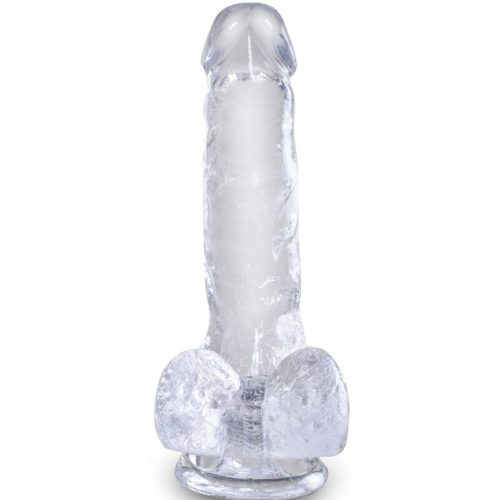 KING COCK - CLEAR REALISTIC PENIS WITH BALLS 13.5 CM TRANSPARENT - Bild 2