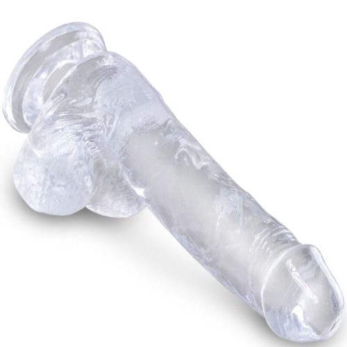 KING COCK - CLEAR REALISTIC PENIS WITH BALLS 13.5 CM TRANSPARENT - Bild 3