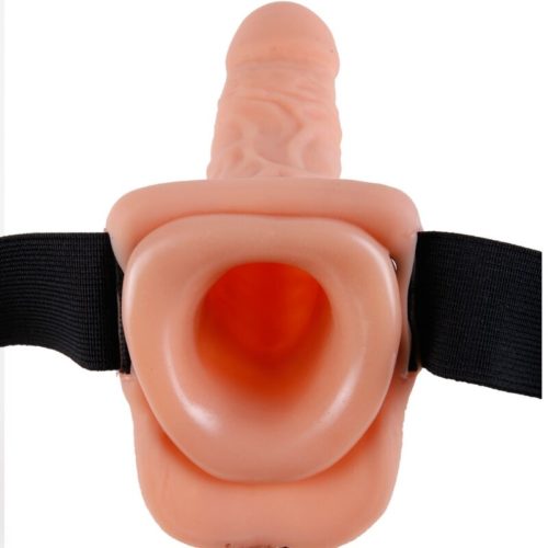 FETISH FANTASY SERIES - ADJUSTABLE HARNESS REMOTE CONTROL REALISTIC PENIS WITH TESTICLES 23 CM - Image 4