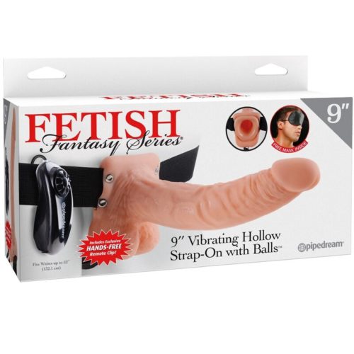 FETISH FANTASY SERIES - ADJUSTABLE HARNESS REMOTE CONTROL REALISTIC PENIS WITH TESTICLES 23 CM - Image 5