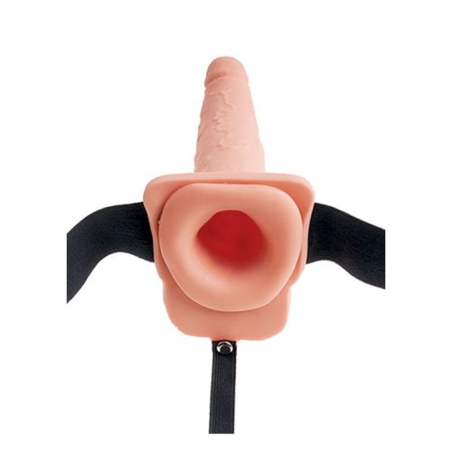 FETISH FANTASY SERIES - ADJUSTABLE HARNESS REALISTIC PENIS WITH BALLS SQUIRTING 19 CM - Image 2