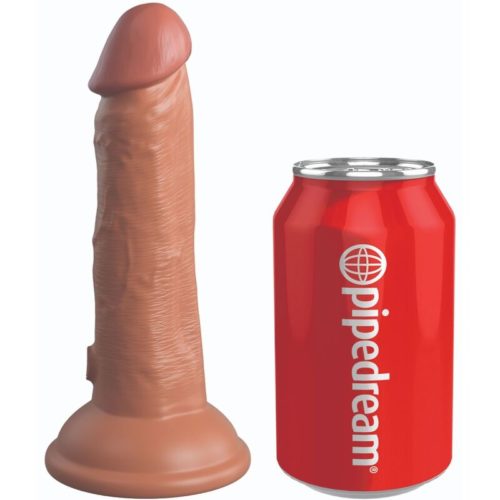 KING COCK - ELITE REALISTIC SILICONE DILDO 15.2 CM CARAMEL