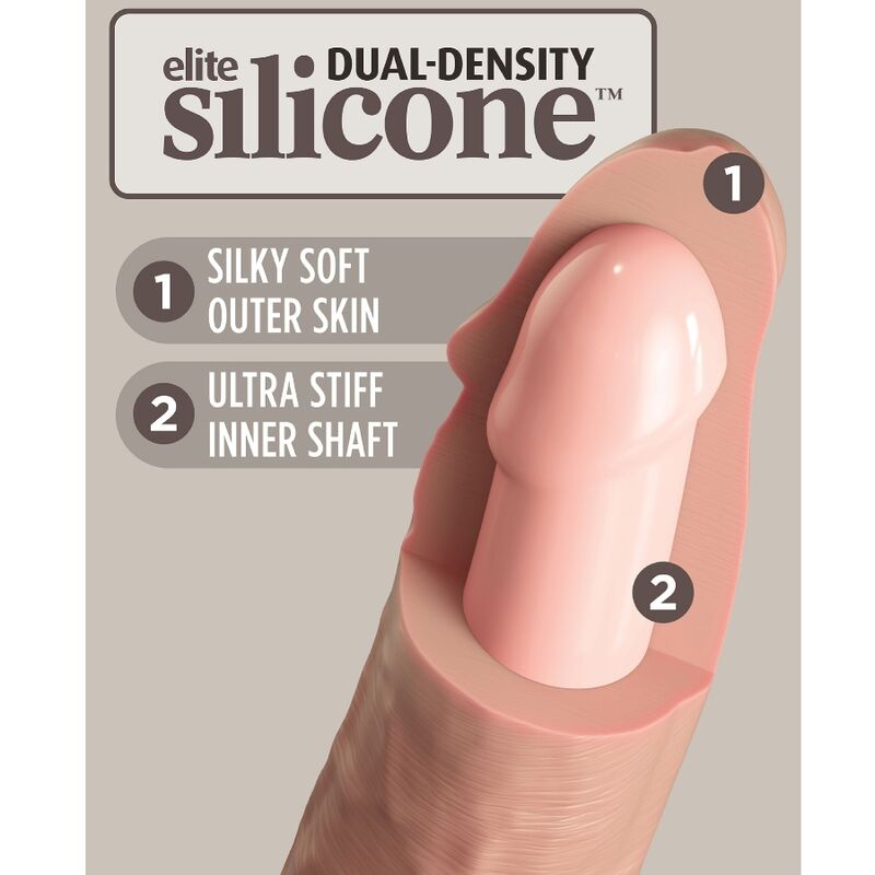 KING COCK - ELITE REALISTIC SILICONE DILDO 20.3 CM - Image 4