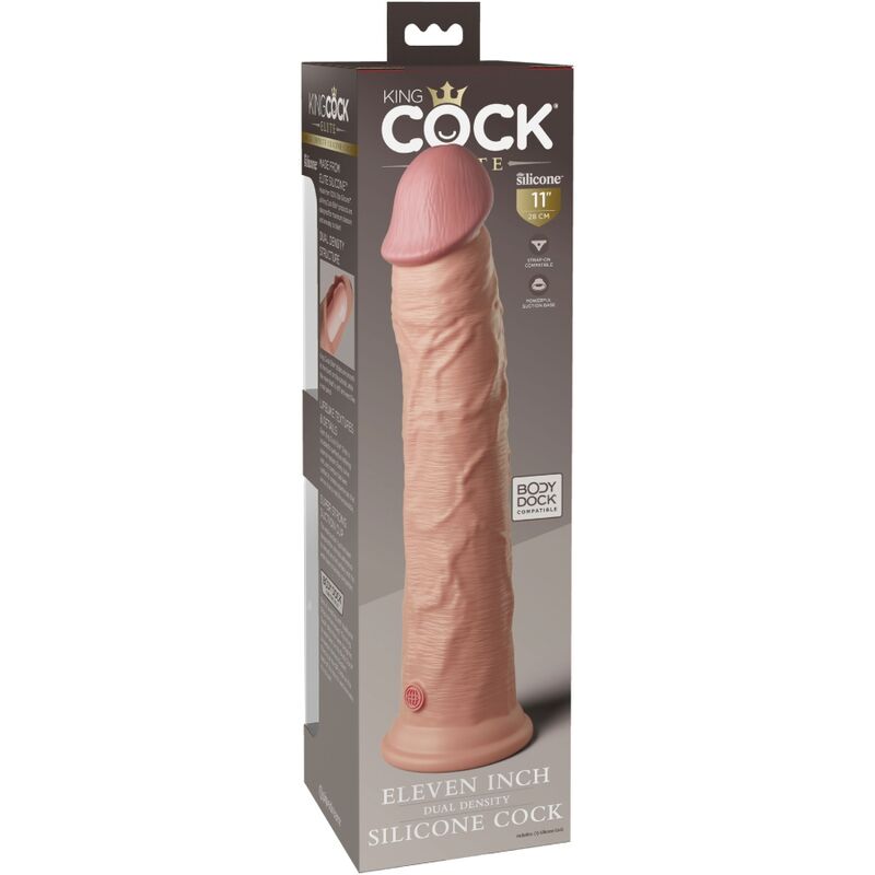 KING COCK - ELITE REALISTIC SILICONE DILDO 28 CM - Bild 5