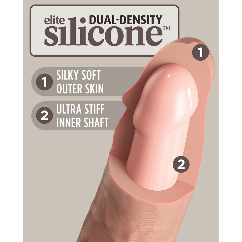 KING COCK - ELITE REALISTIC SILICONE DILDO 28 CM - Bild 4