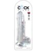KING COCK - CLEAR DILDO WITH TESTICLES 20.3 CM TRANSPARENT - Bild 2