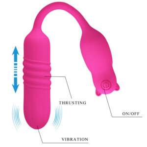 Pretty Love Nobikuma – bulletvibrator, silikon, rosa