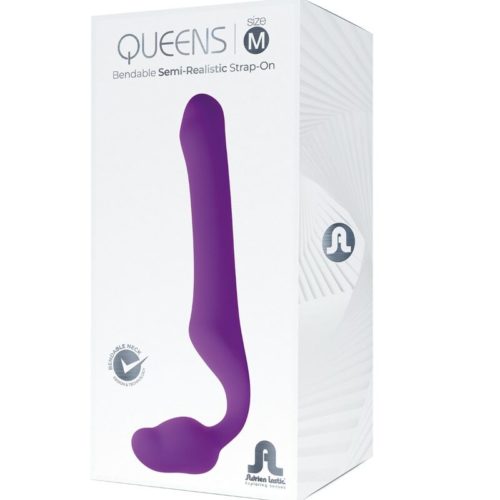 ADRIEN LASTIC - QUEENS STRAP-ON FLEXIBLE VIOLET SIZE M - Image 5