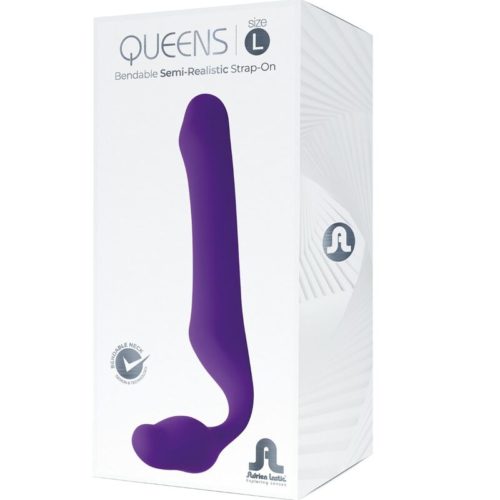 ADRIEN LASTIC - QUEENS STRAP-ON FLEXIBLE VIOLET SIZE L - Image 5