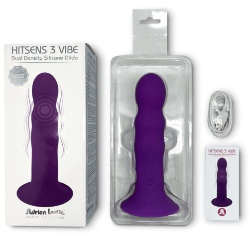 ADRIEN LASTIC - HITSENS VIBE 3 SILICONE DILDO VIOLET - Image 4