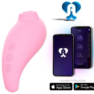 rosa klitorisstimulator i kroppssäkert silikon