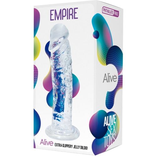 ALIVE - EMPIRE REALISTIC PENIS TRANSPARENT 19.3 CM - Image 2