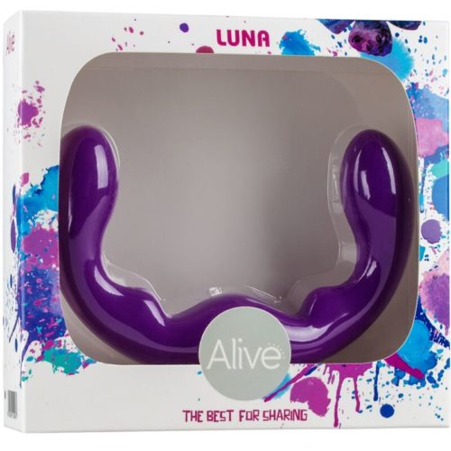 ALIVE - LUNA DILDO DOUBLE PENETRATION VIOLET SILICONE 25 CM - Image 2