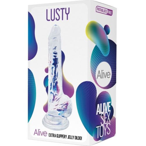 ALIVE - LUSTY REALISTIC PENIS TRANSPARENT 18 CM - Image 2