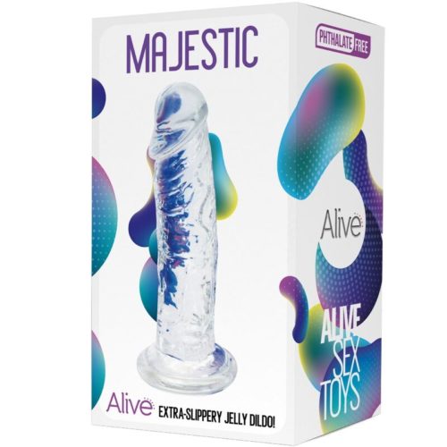 ALIVE - MAJESTIC REALISTIC PENIS TRANSPARENT 14.7 CM - Image 2