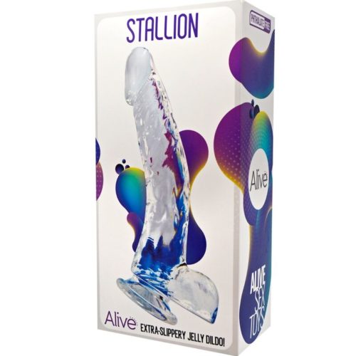 ALIVE - STALLION REALISTIC PENIS TRANSPARENT 22 CM - Image 2