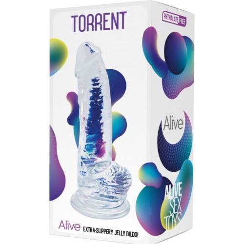 ALIVE - TORRENT REALISTIC PENIS TRANSPARENT 20.6 CM - Image 2