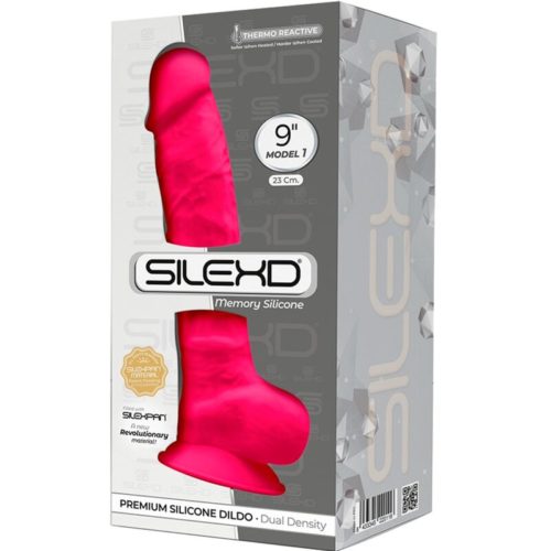 SILEXD - MODEL 1 REALISTIC PENIS PREMIUM SILEXPAN SILICONE FUCHSIA 23 CM - Bild 3