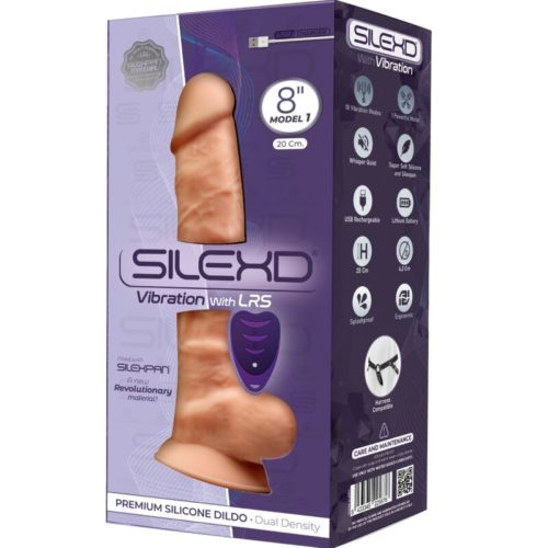 SILEXD - MODEL 1 REALISTIC PENIS VIBRATOR SILICONE PREMIUM SILEXPAN REMOTE CONTROL 20 CM - Bild 3