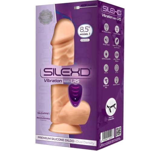 SILEXD - MODEL 1 REALISTIC PENIS VIBRATOR SILICONE PREMIUM SILEXPAN  REMOTE CONTROL 21.8 CM - Bild 3