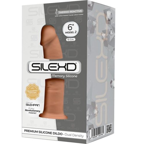 SILEXD - MODEL 2 REALISTIC PENIS PREMIUM SILEXPAN SILICONE CARAMEL 15.4 CM - Bild 3